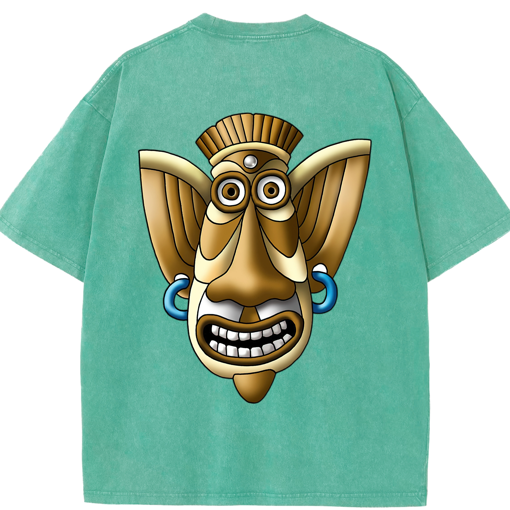 （画像用） ドラゴンクエスト Doragon Kuesuto Dragon Quest 綿100% ヴィンテージ風 半袖Tシャツ（背面プリント）